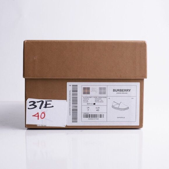 Burberry Womens Alport Icon Stripe Espadrilles Loafers Shoes Sz EU 40 US 10 - Picture 9 of 9